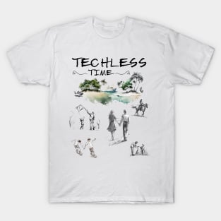 Techless Time Outdoors Phone Phree Phun T-Shirt